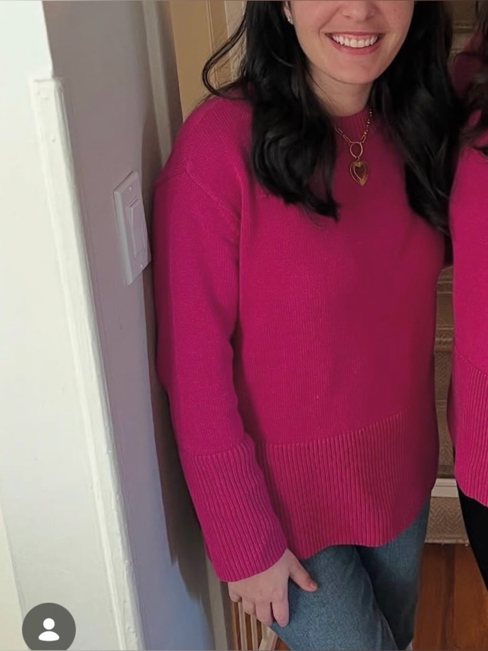 Women’s GAP Fuchsia Crewneck Sweater